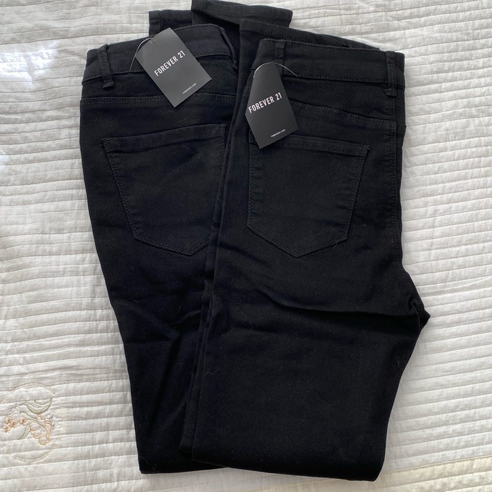 2 Black Skinny Jeans (NWT)